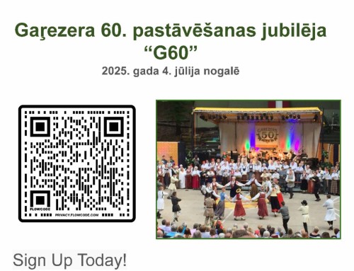 Kapēc GVV svin šogad 60. jubilēju un Gaŗezers nākamgad 60. jubilēju?